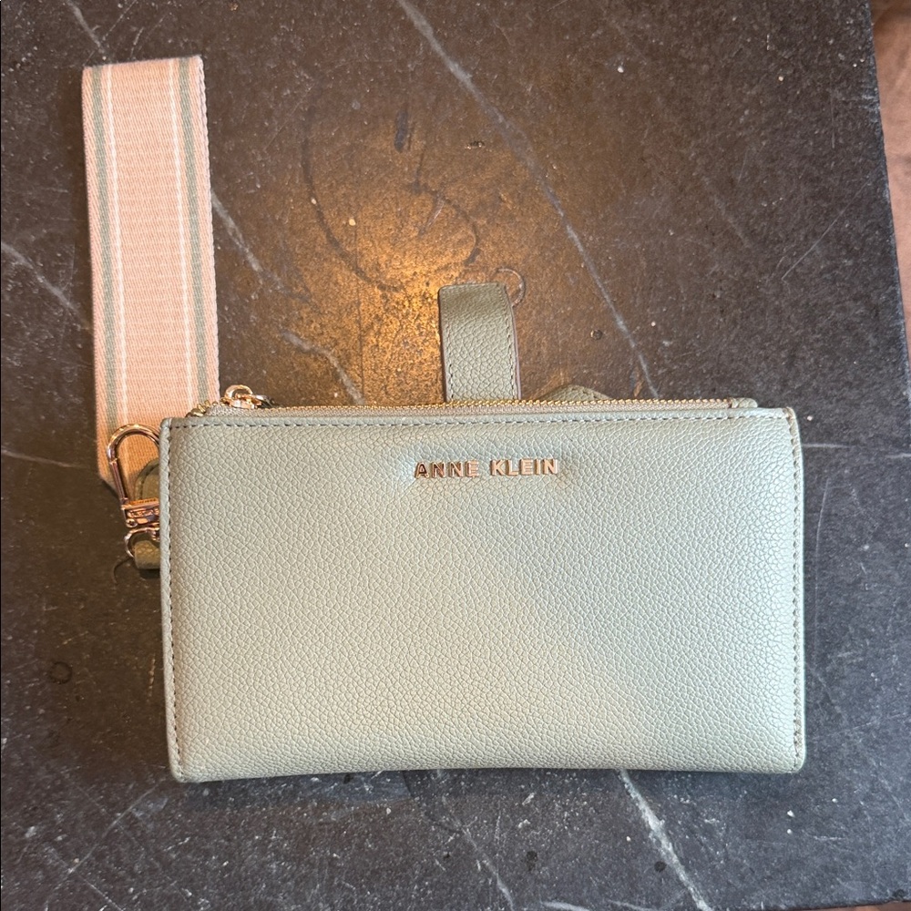 Anne Klein Mint Wristlet Wallet